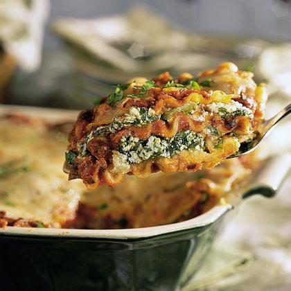 spinach black bean lasagna